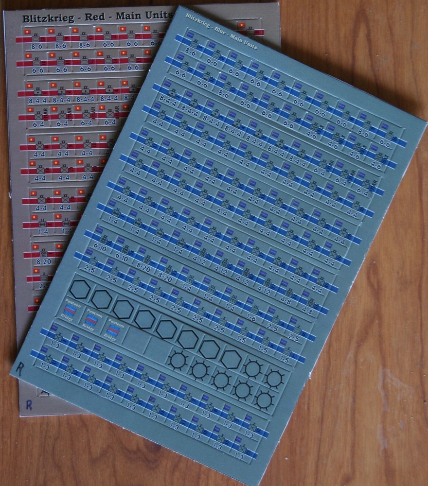 Avalon Hill’s Blitzkrieg Die-Cut Double-Sided Replacement Counters