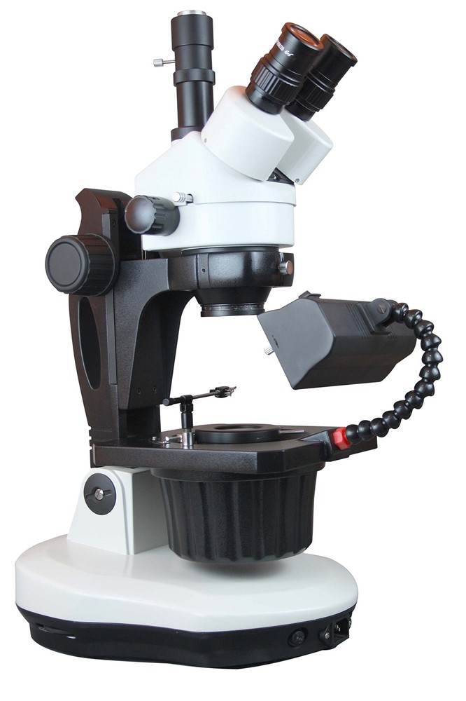 Radical Gem Testing Gemology Darkfield 7-90x Zoom Stereo LED Microscope