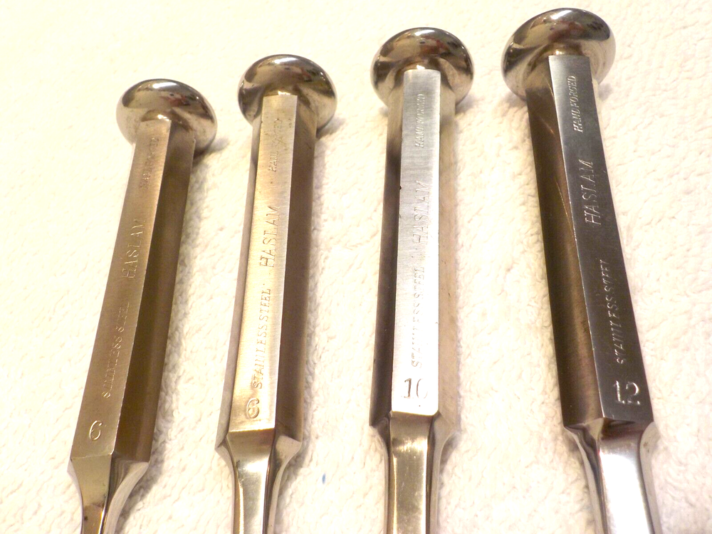 Vintage Haslam Hand Forged chisels