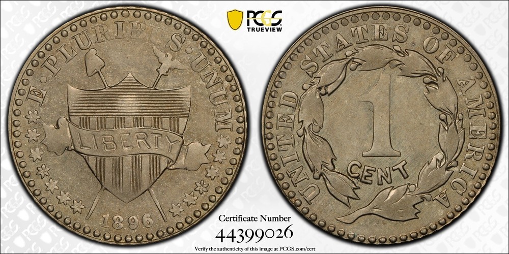 1896 Judd-1767 PCGS PR61 Pattern Cent Proof 1C