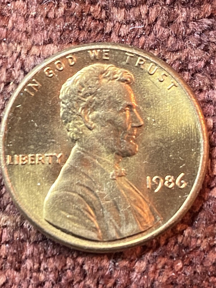1986P Lincoln Cent DDO DDR  Rim Error