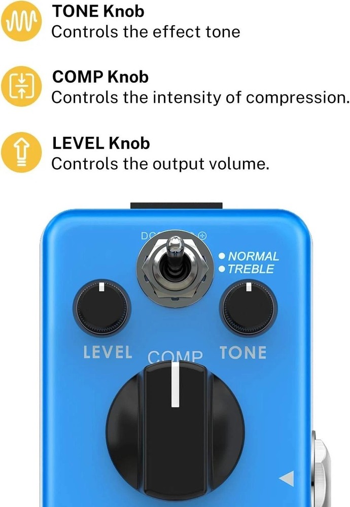 Compressor Pedal - Ultimate Comp 2 Modes Blue