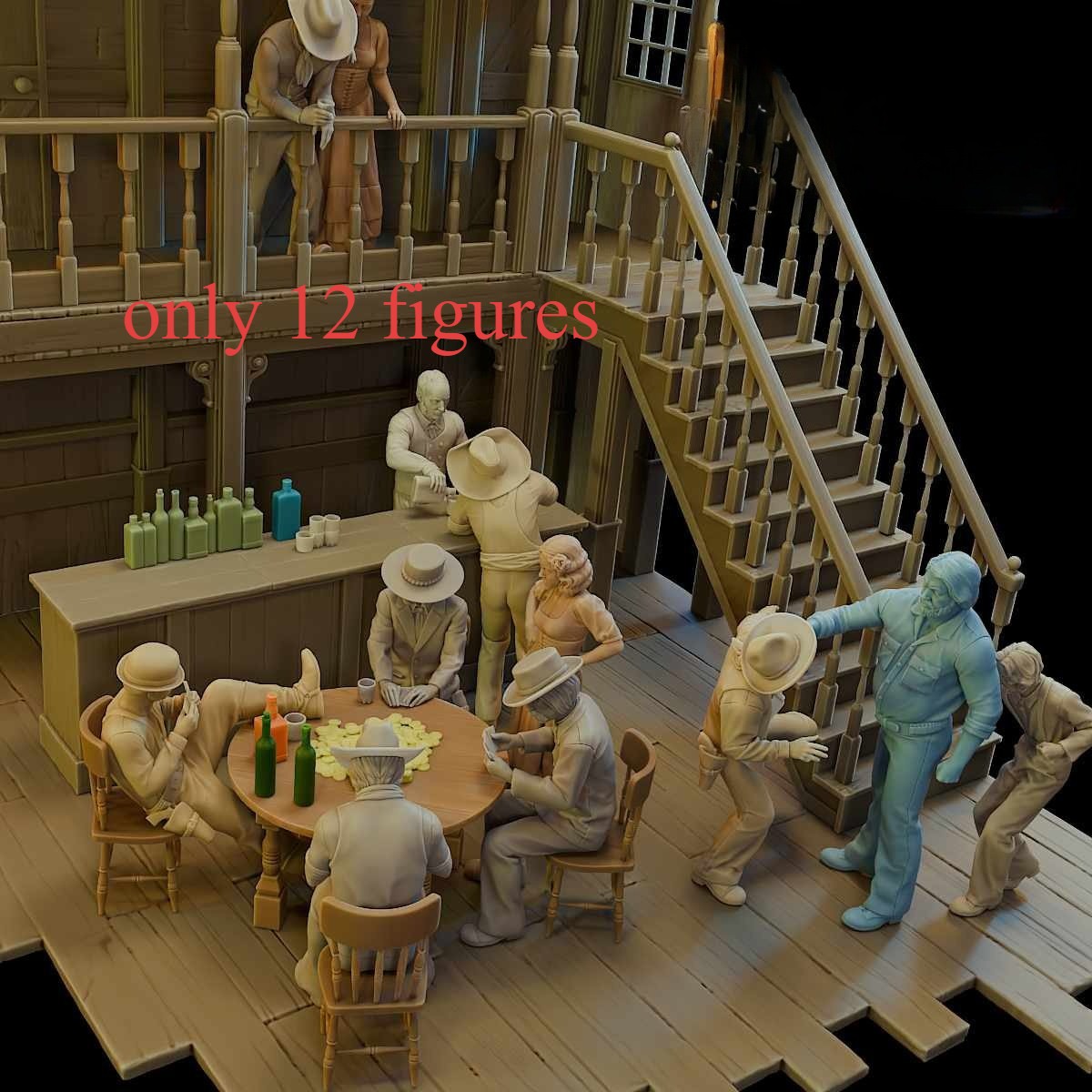 1/35 Scale Spaghetti Western 12 Figures Resin Model Kit