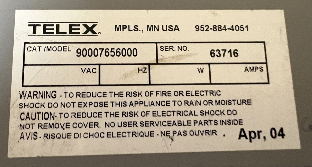 Telex KP-32 Intercom KeyPanel 90007656000 (Unit Only)