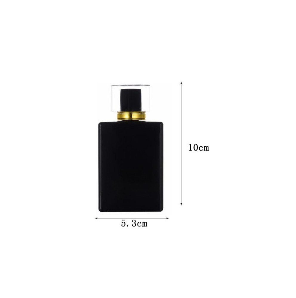 YORROR 2 Pcs 50ml Clear Glass Perfume Atomizer Spray Bottles Refillable