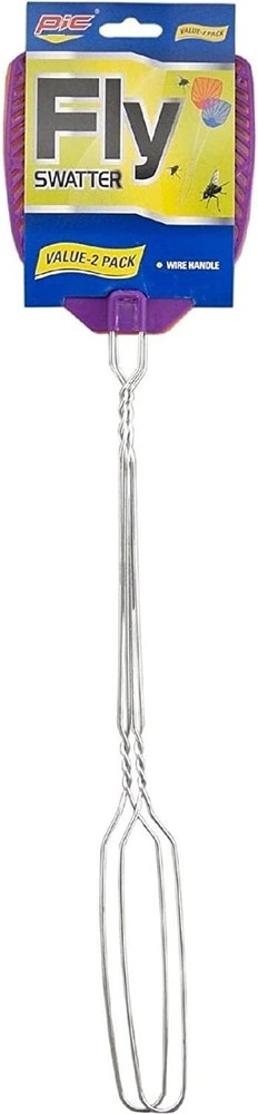 PIC Fly Swatters 2 Pack With Wire Handle