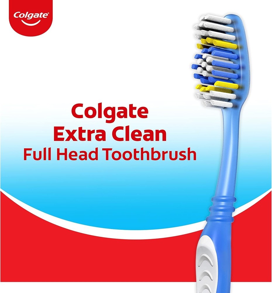 Colgate 55538 Extra Clean Toothbrush Full Head Soft 6 Count