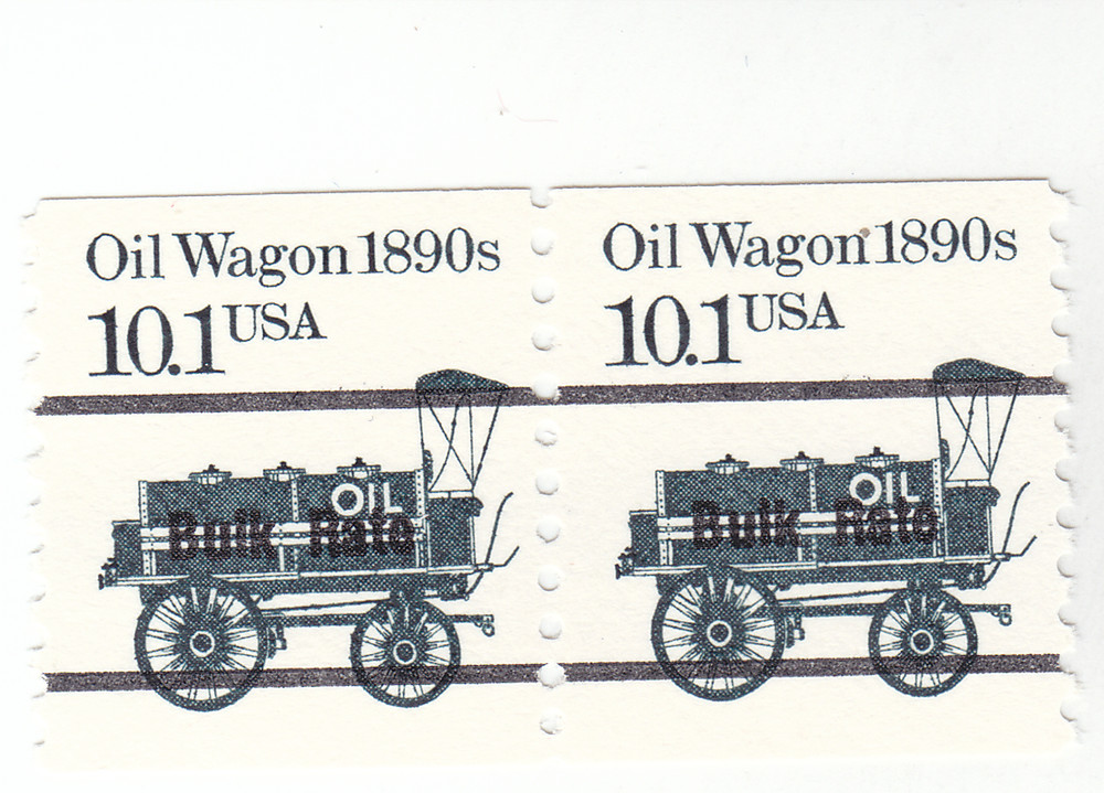 Scott #2130A - 10.1 cent Black -   10 Vert. Coil pair - MNH
