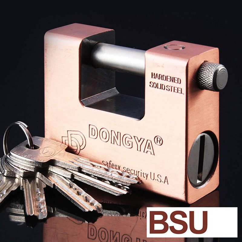 74/84m/94mm Lock Rectangular Beam Anti-theft Padlock Security Door Padlock 5 Key