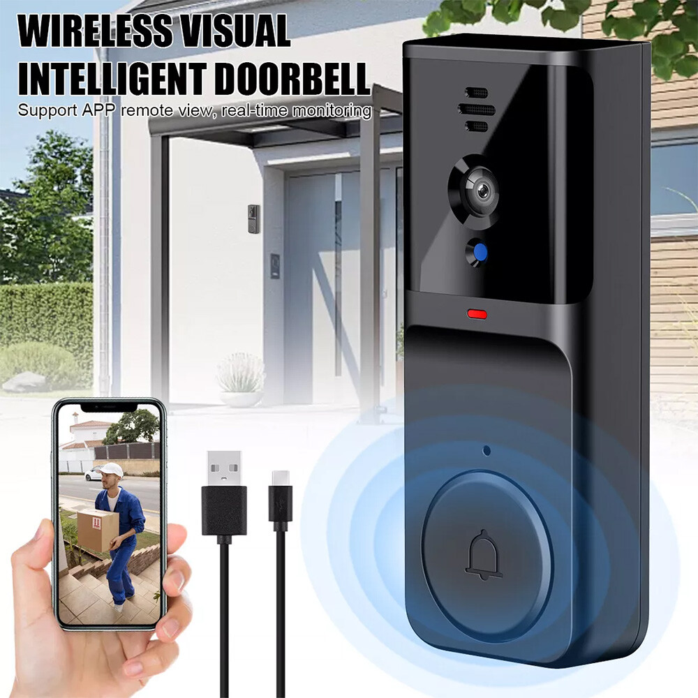 Smart WiFi Wireless Video Doorbell Security Streaming Camera Door Bell Intercom