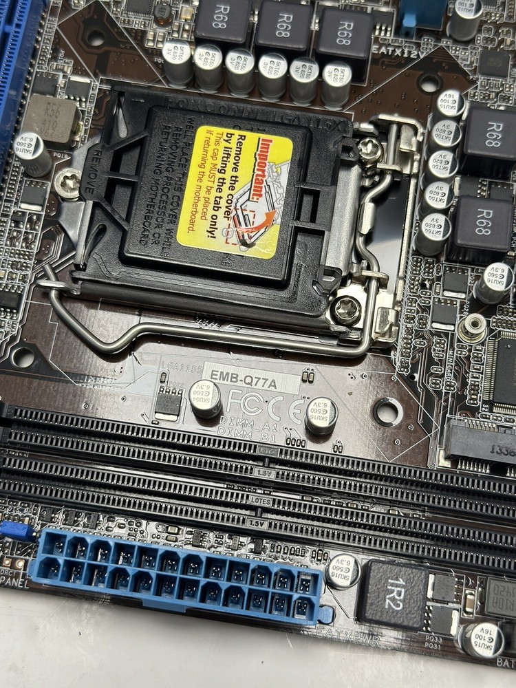 AAEON EMB-Q77A-A10 Mini-ITX Embedded Motherboard OPEN BOX