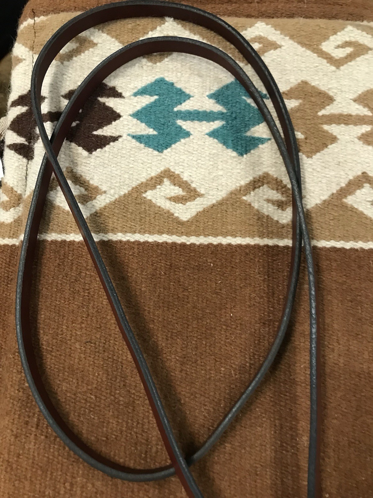CUSTOM QUALITY WESTERN LEATHER ROPING REINS WITH HAND BRAIDED BLOOD KNOTS HORSE