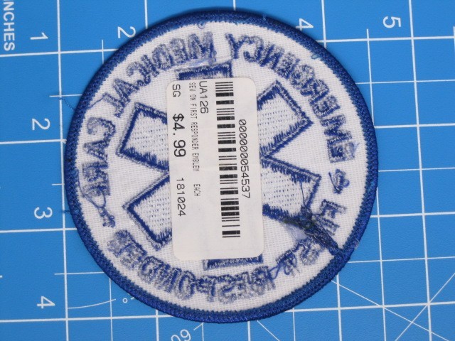 Emergency Medical Care First responder patch