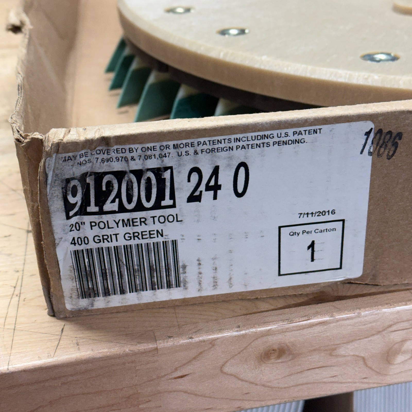 NOS DIAMABRUSH 912001240 Polymer Polishing Abrasive Pad 400 Grit 20" Diameter