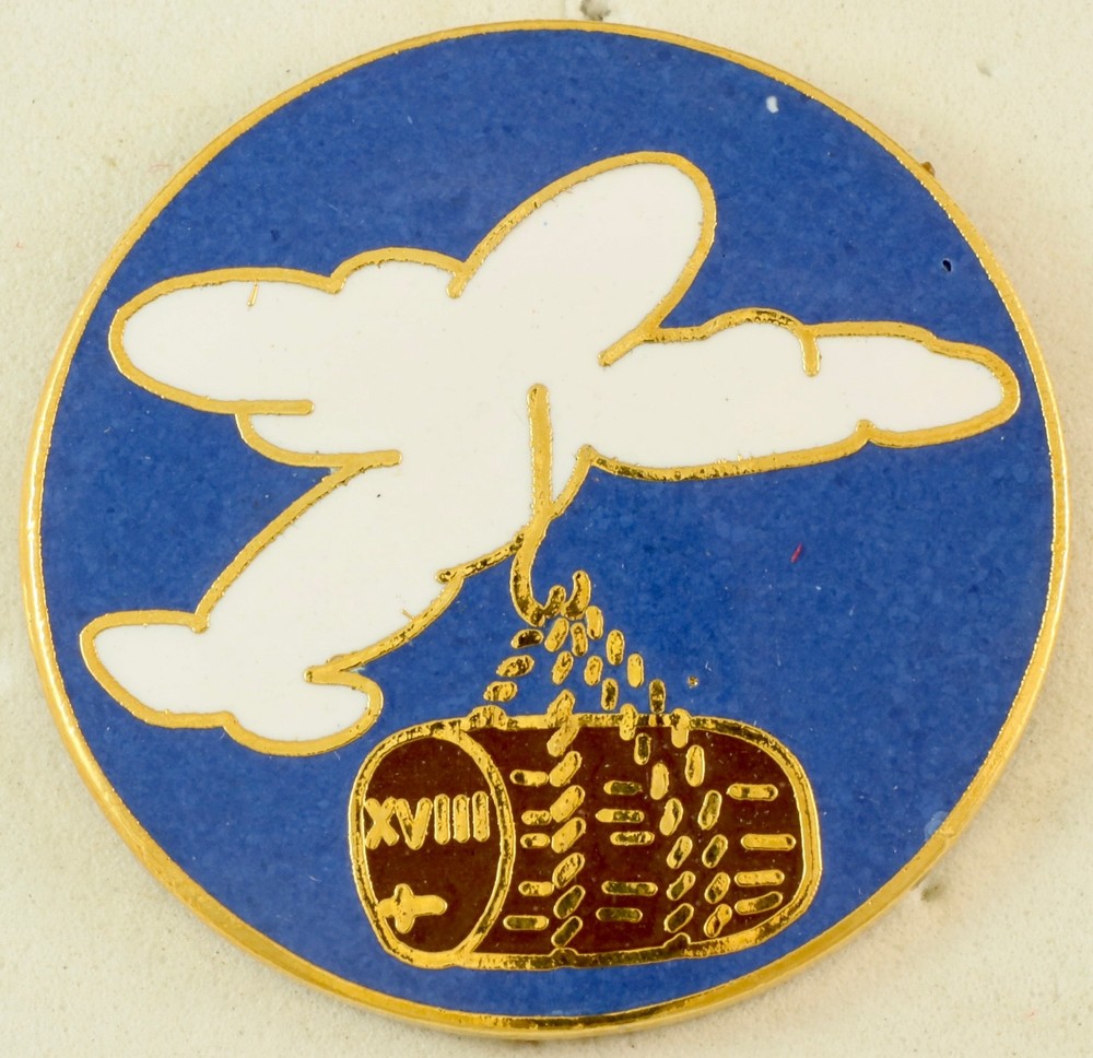 18th Troop Carrier Squadron Crest DI/DUI CB Aresta HM