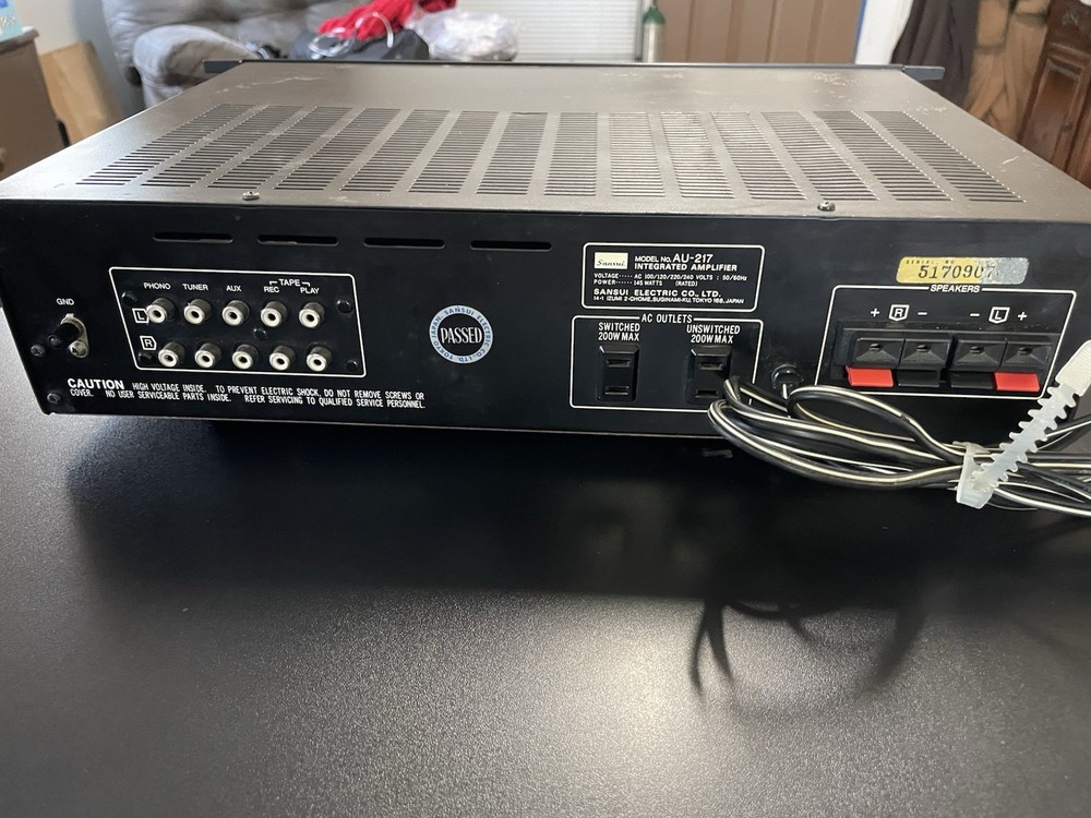 SANSUI AU217 New Capacitors