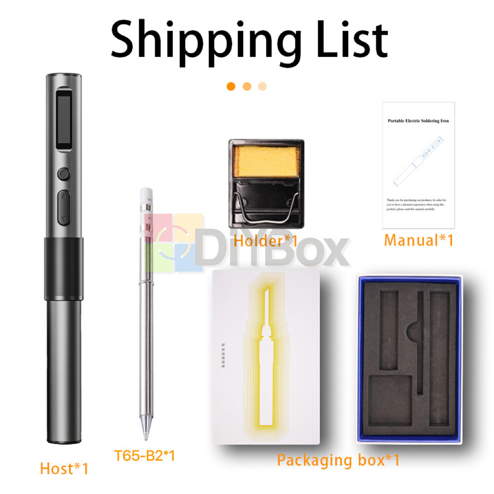 MINI65 Smart PD 65W Electric Soldering Iron Adjustable Temperature OLED Screen