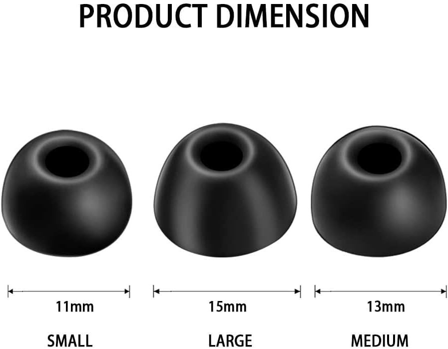 Replacement Eartips for Beats Studio Buds/Fit Pro/Studio Buds+, black