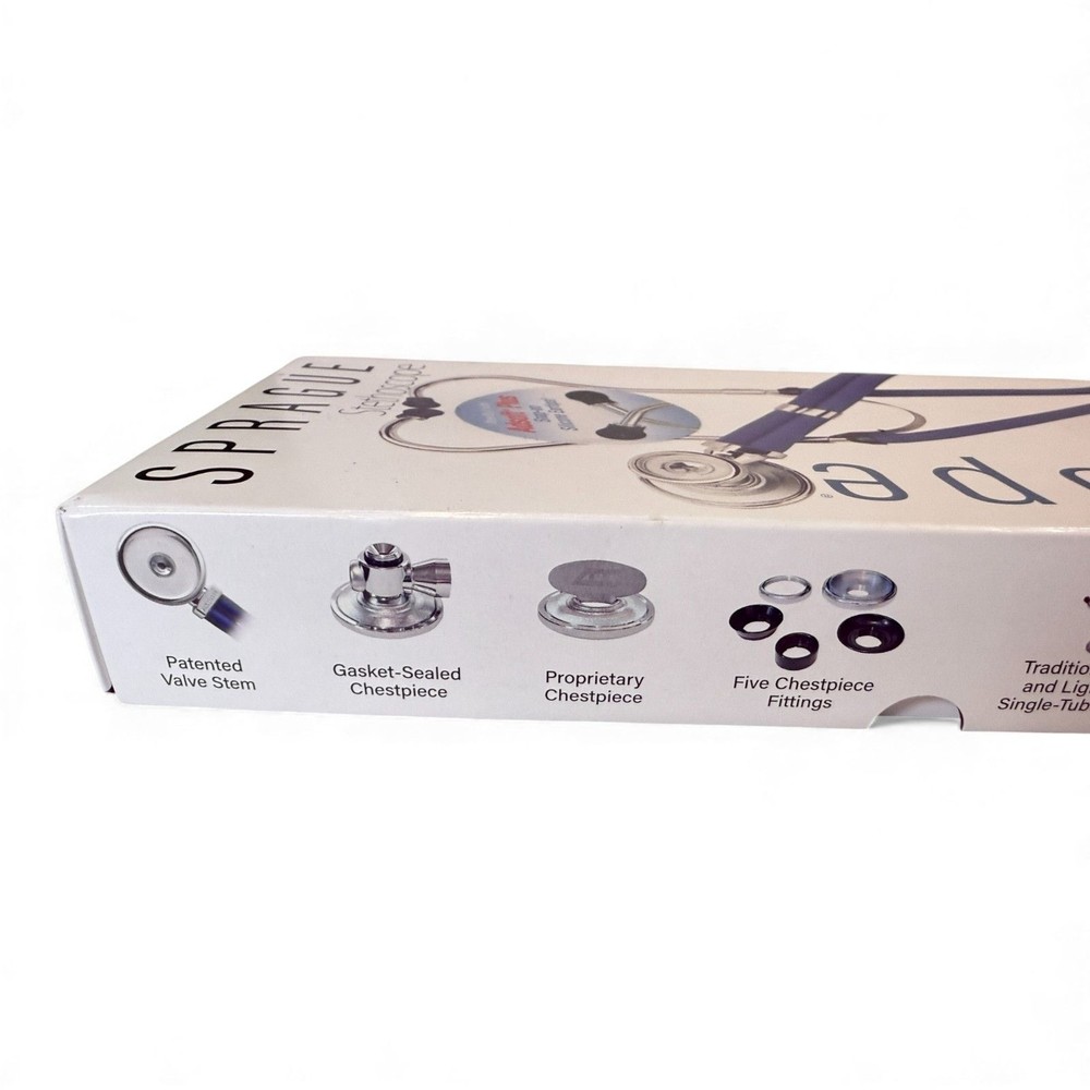 Adscope Sprague Stethoscope W/ Adsoft Silicone Ear Tips & Accessories