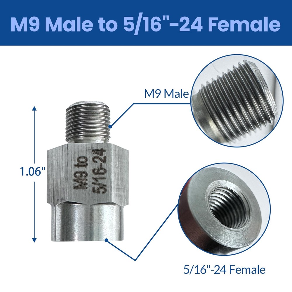 Noyfemr 2pcs M9 Thread Adapter, Capable of Converting Threads to