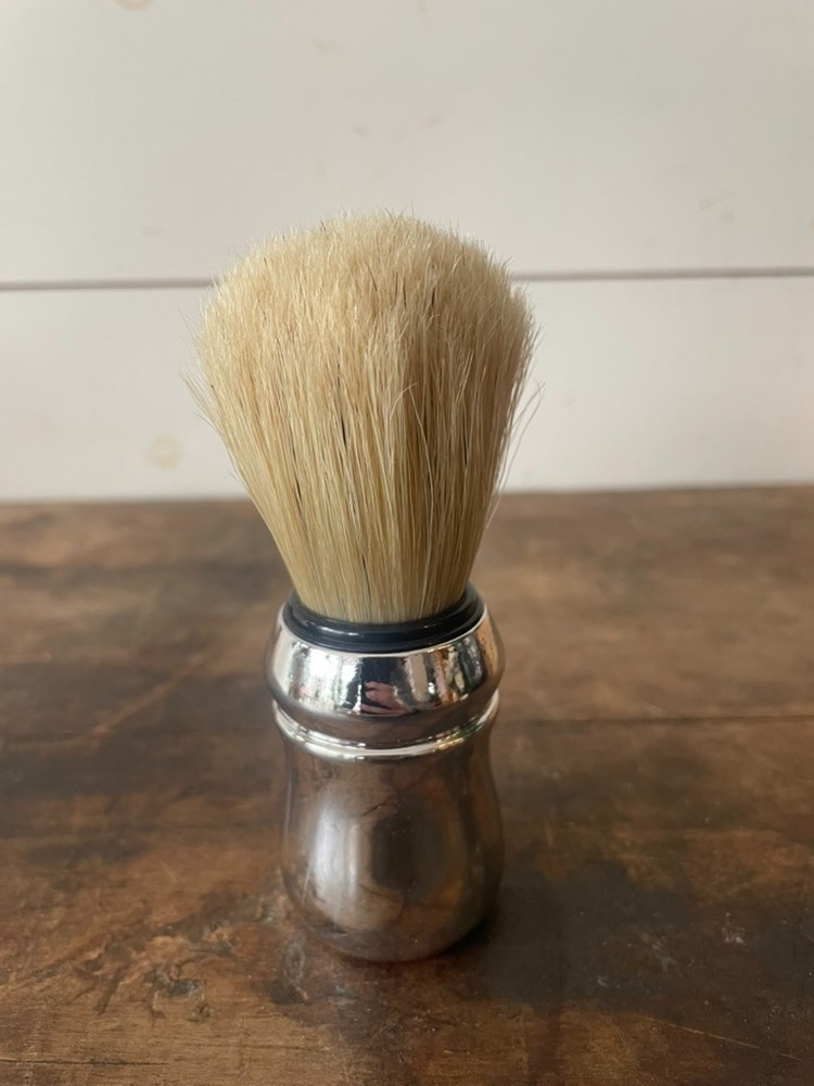 Chrome Plastic Boar Shave Brush by Proraso
