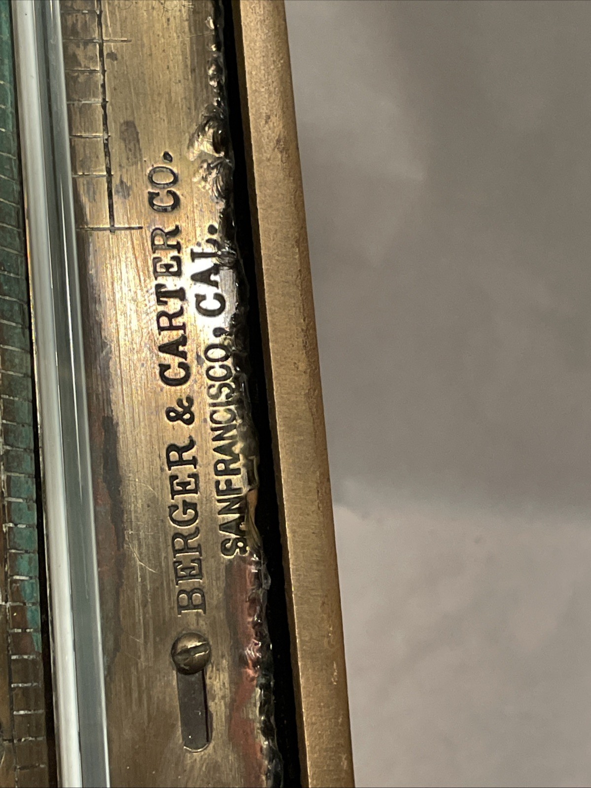 TAGLIABUE MFG CO. ANTIQUE BRASS STEAM THERMOMETER GAUGE NEW YORK VINTAGE