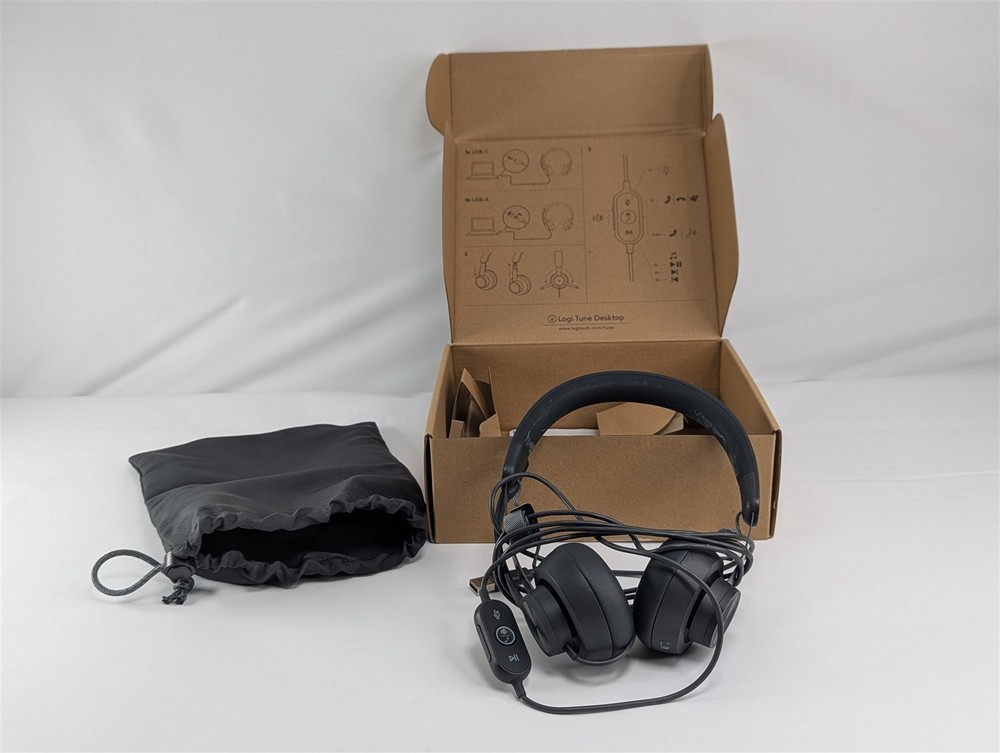 Logitech Zone Wired USB Headset Noise Cancelling Microphone USB-A Adapter