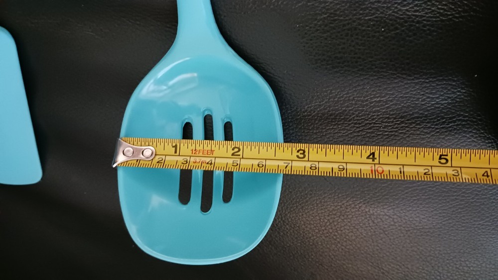 Slotted Spoon and Spatula/Scraper, Blue