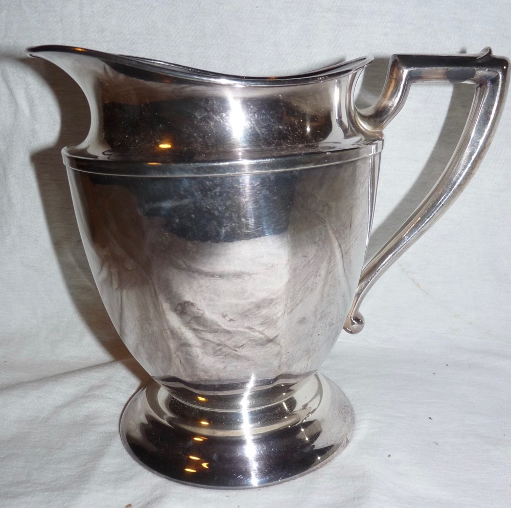 Mid Century Hallmark H876 Silver Plated Pitcher 64 oz