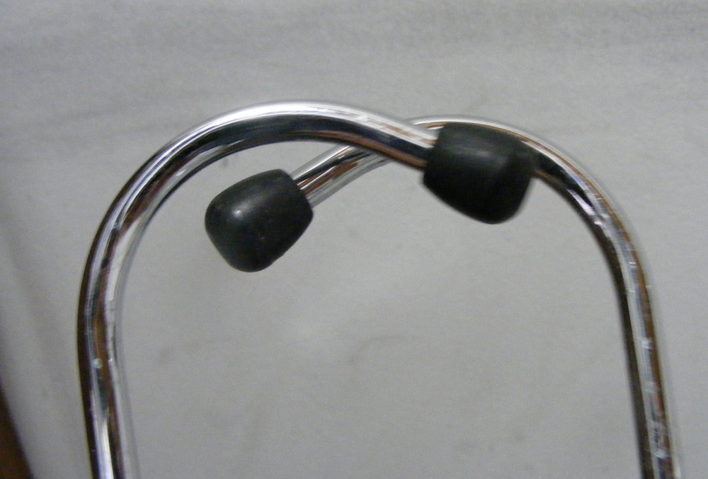 Professional Stethoscope, 1" + 1.5" contacts, 22" tubes