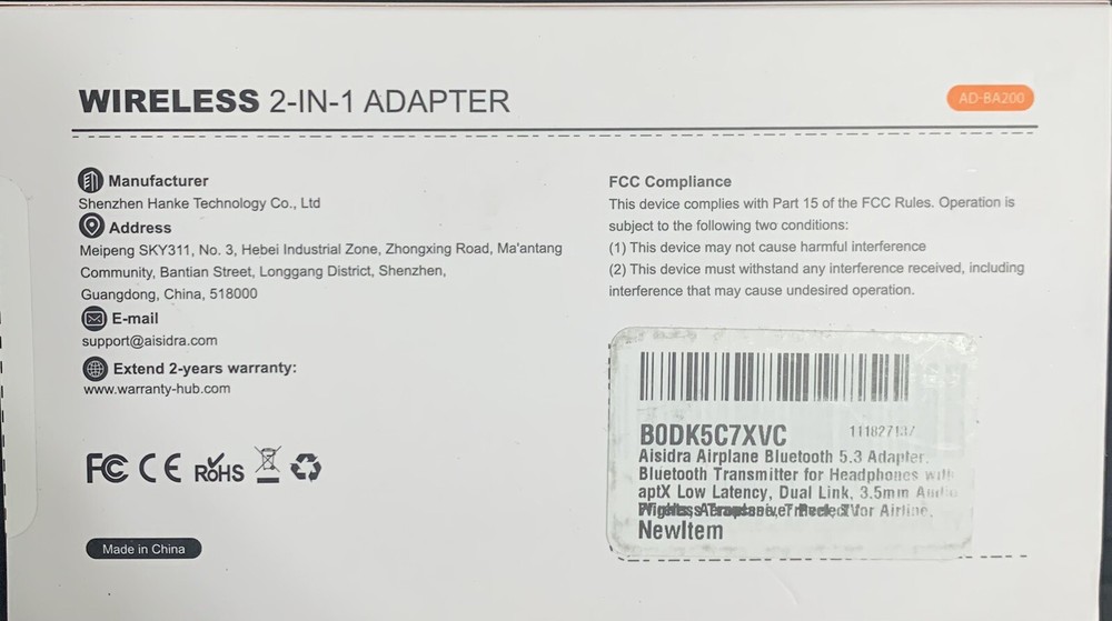 Soundsync Pro Bluetooth Transmitter & Receiver: Pair 2 Headphones On Same Device