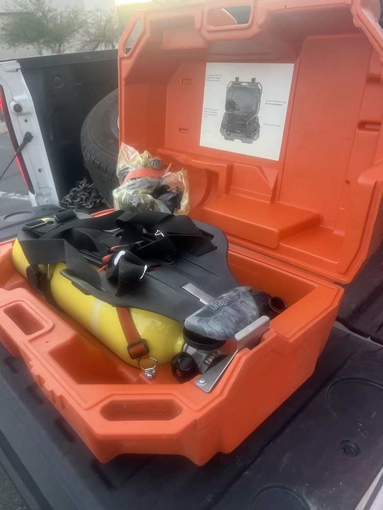 Drager SCBA Backframe and Mask