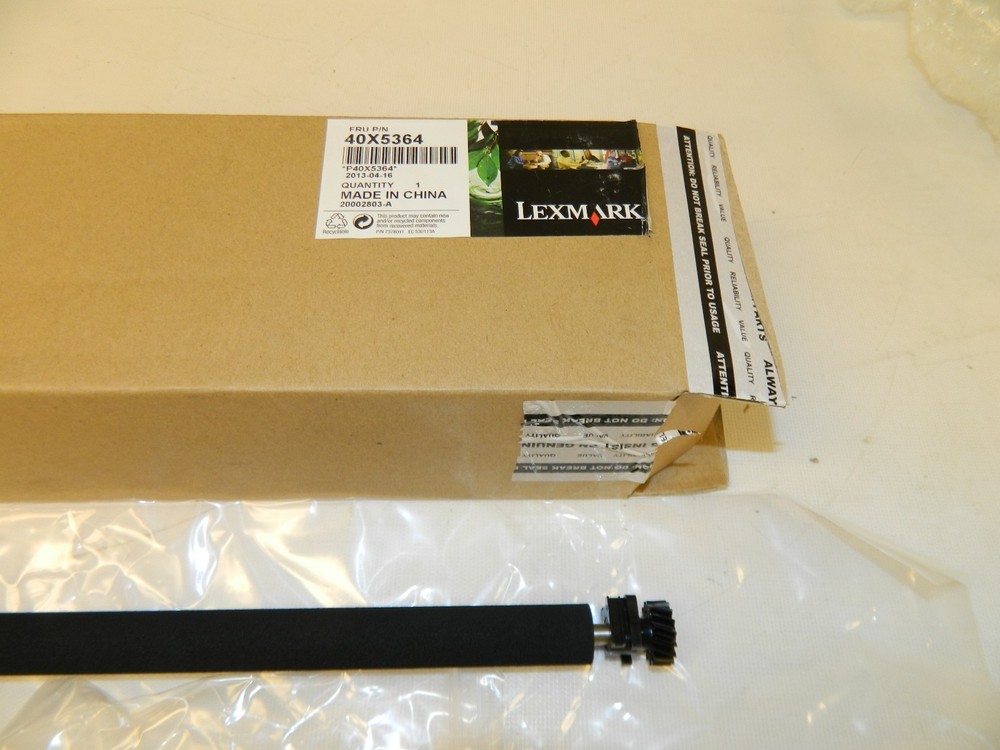 New Genuine Lexmark Transfer Roller Roll w/ Spring & Bushing 40X5364 E260 E360