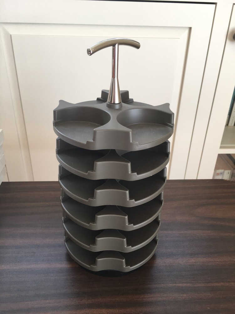 Gray Stampin Up STACK & STORE Embellishment Carousel Caddy Storage