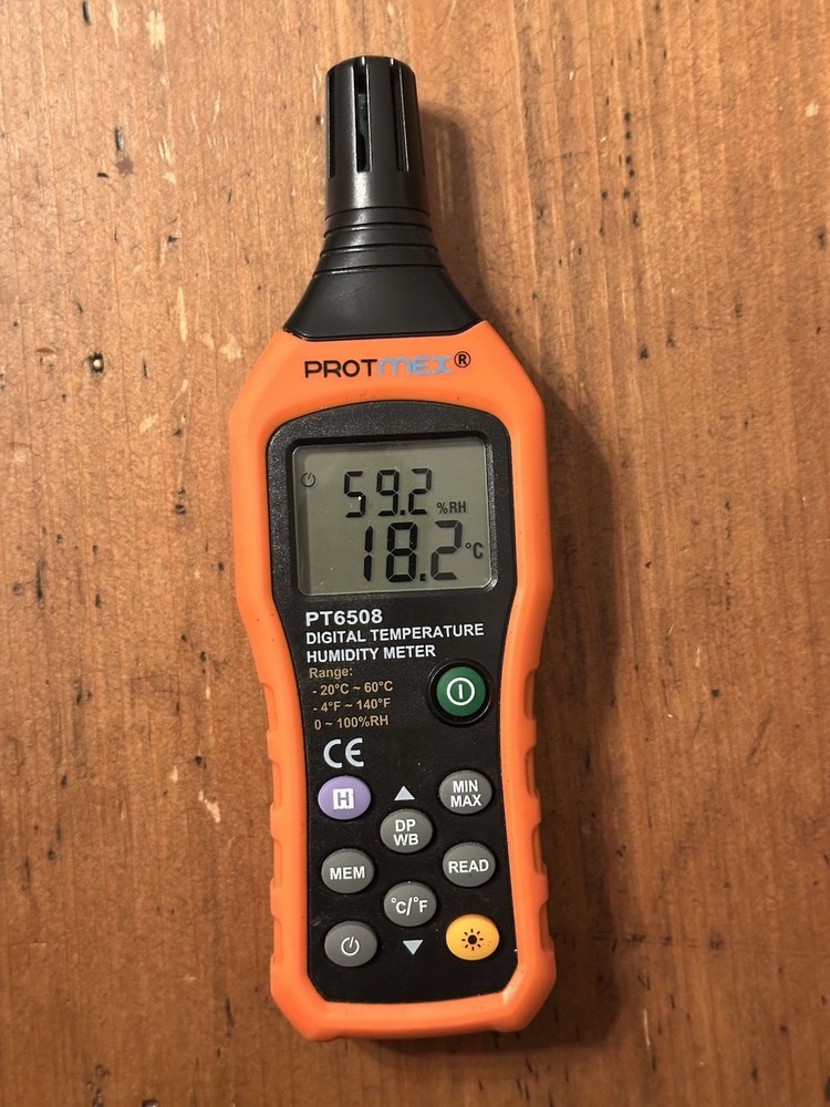 Protmex PT6508 Digital Temperature Humidity Meter Hygrometer Psychrometer
