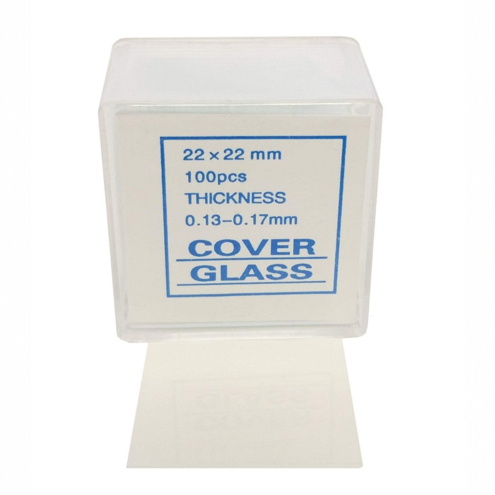Microscope Cover Slips, #1 Thickness, 22 x 22 mm.