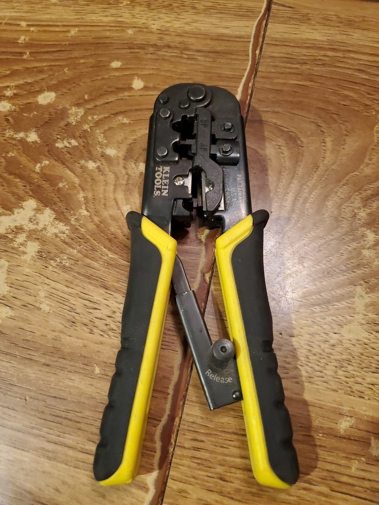 Klein Tools | VDV226-011 | Ratcheting Data Cable Crimper/Stripper/Cutter