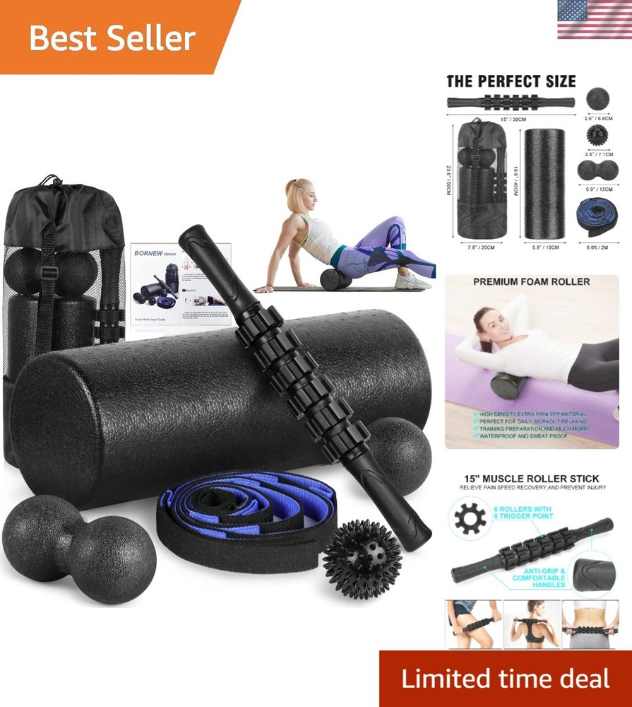 Foam Roller and Massage Tools Set for Enhanced Performance & Flexibility