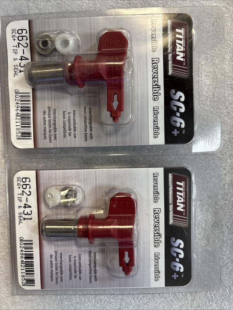 2 Titan 662-431 OEM Genuine Spray Tips.