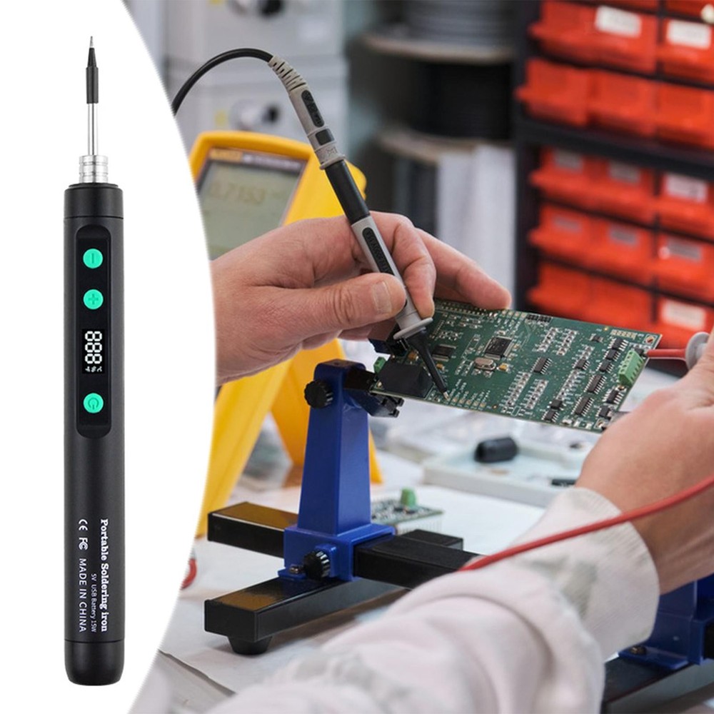 Soldering Iron Kit Versatile Practical Digital Display Compact Fast Heating