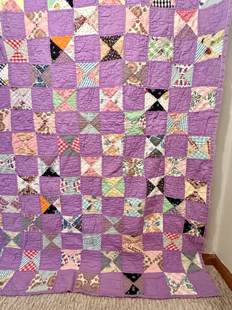 Handmade Patchwork Cotton Cutter Quilt