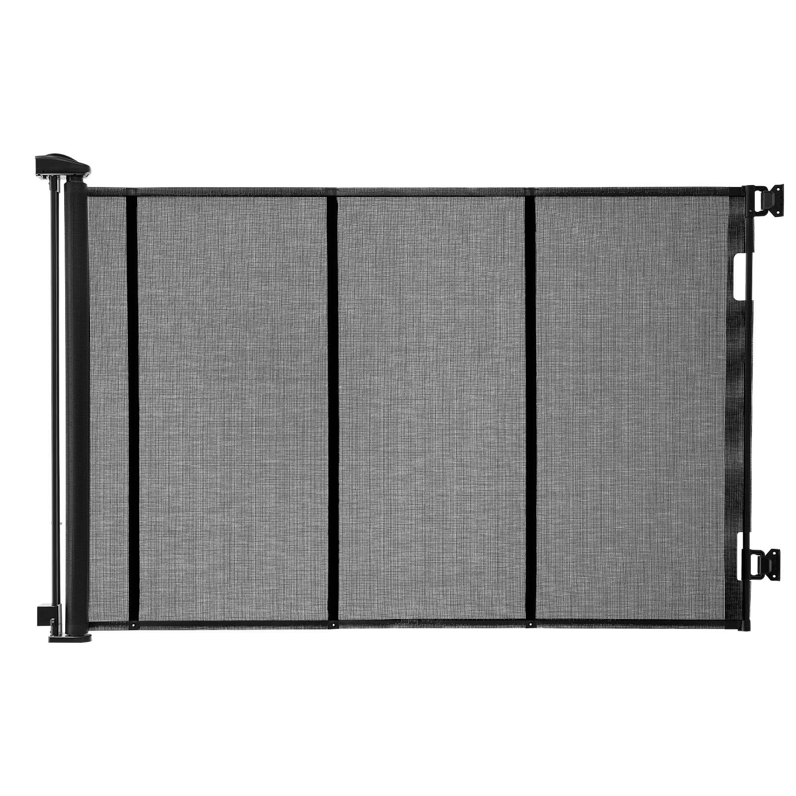 Uimoso Retractable Mesh Gate for Pets and Babies, 202.7 x 39 Inches, Black
