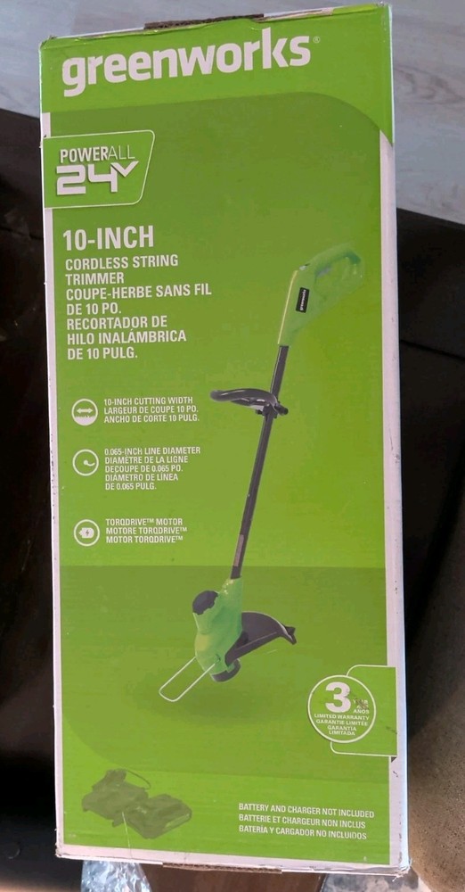 Greenworks 24V 10" Cordless String Trimmer
