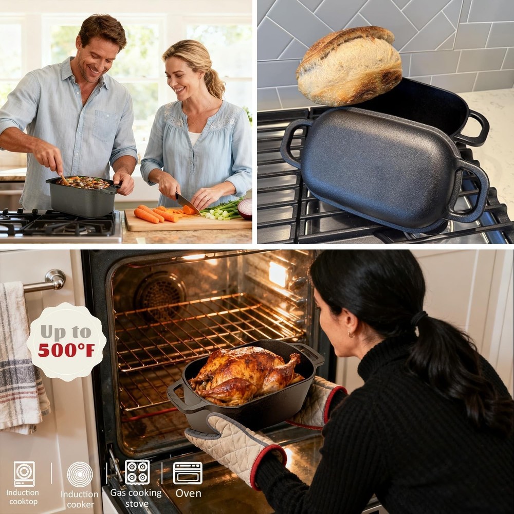 Dutch Oven Bread Baking-Sourdough Bread Baking Supplies Starter Kit Bread Pan