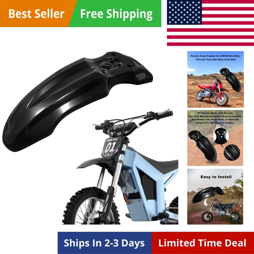 Plastic Motorcycle Front Wheel Fender Protector Compatible for Plastics Kit f...