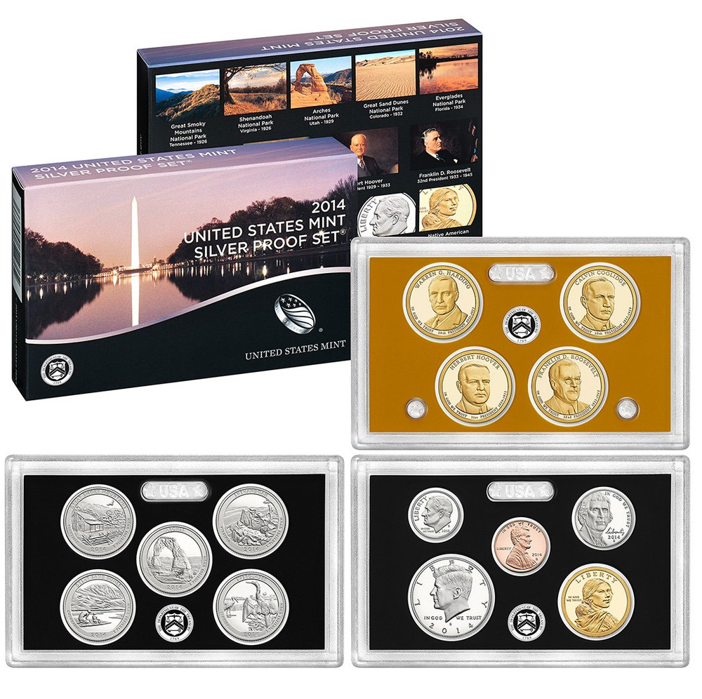 2014 Collection 2014  Silver Proof Original Mint Packaging
