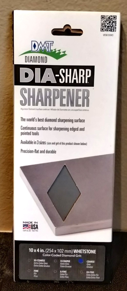 DMT DiaSharp Bench Stone  D10C  10" 325 Coarse Sharpening Whetstone