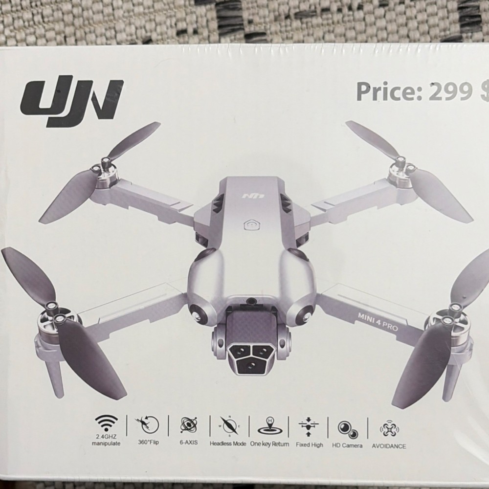 UJN AR4 PRO Mini Quadcopter Drone, HD Camera, Headless Mode, 12+ Years