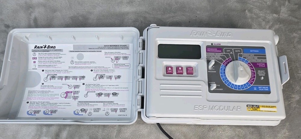 Rain Bird ESP-M 10 Zone Irrigation Sprinkler Controller Digital Timer Tested