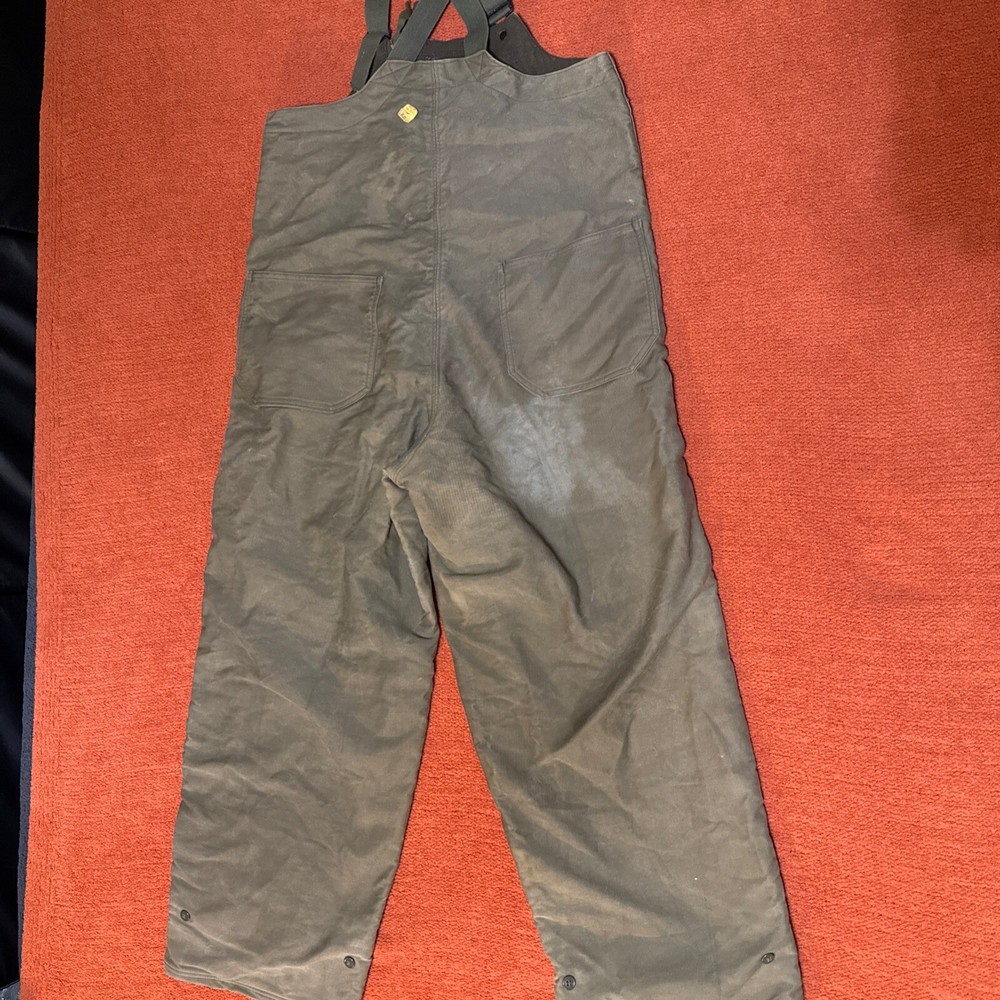 VTG Military Navy Green Bib Overalls Size S